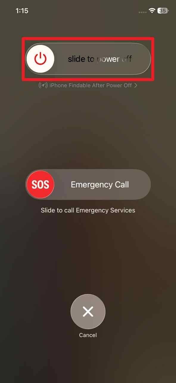 restart the iphone