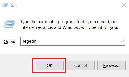 open registry editor