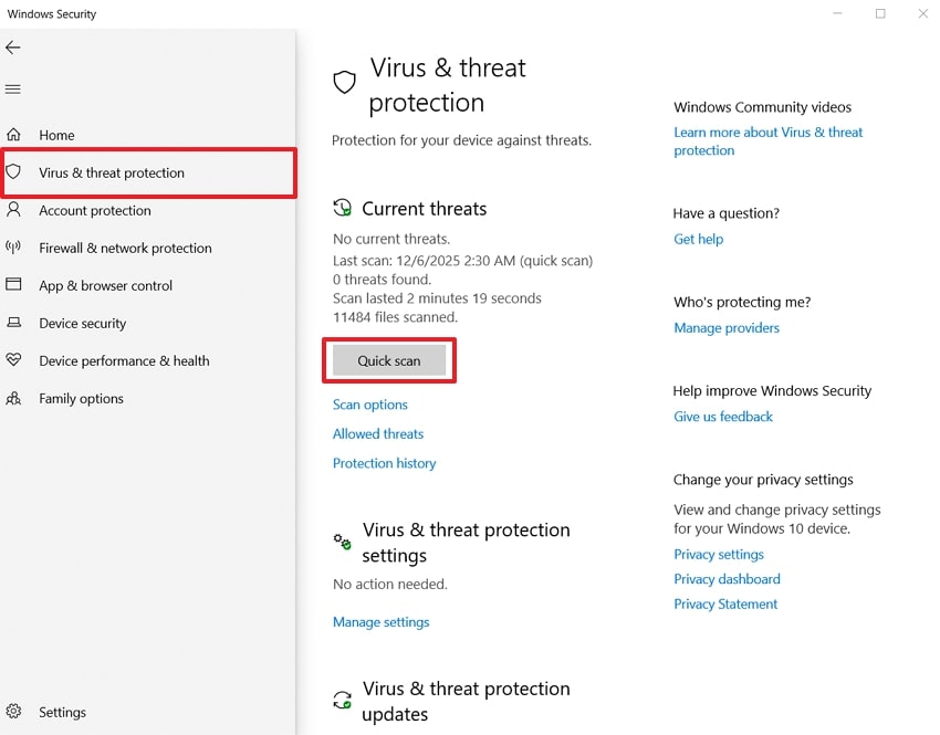 scanning corrupted files