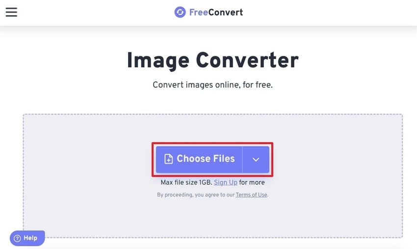 click choose file to upload one