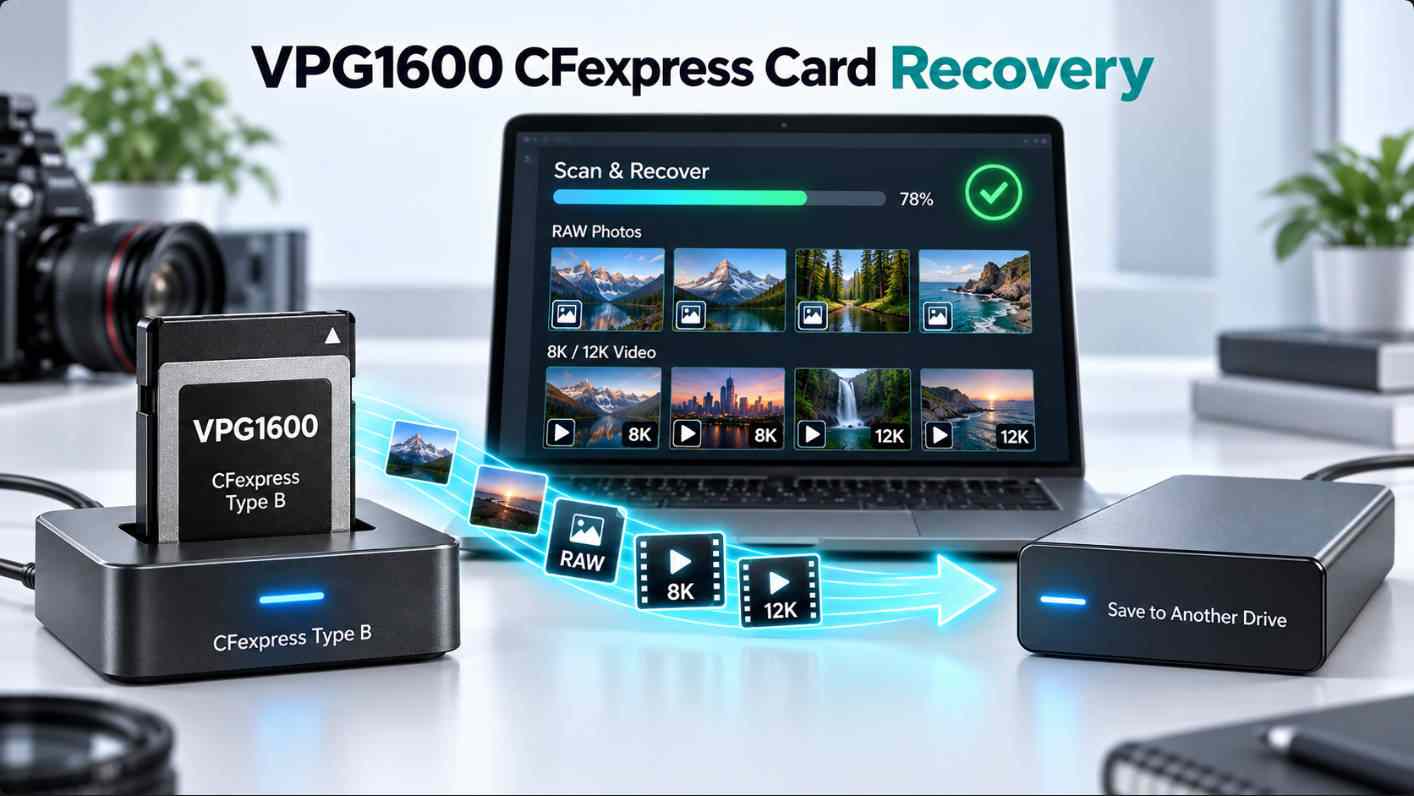 How to Recover Files from a VPG1600 CFexpress Card