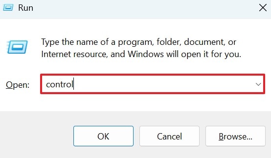 press windows r input control