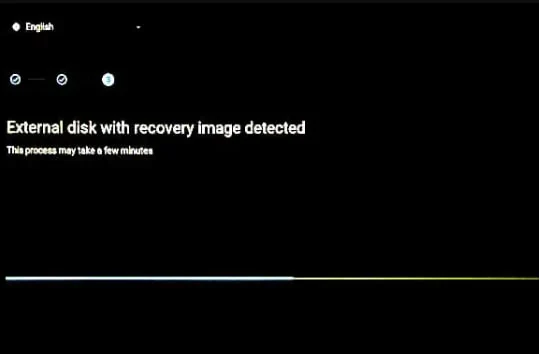 detected external disk with recovery