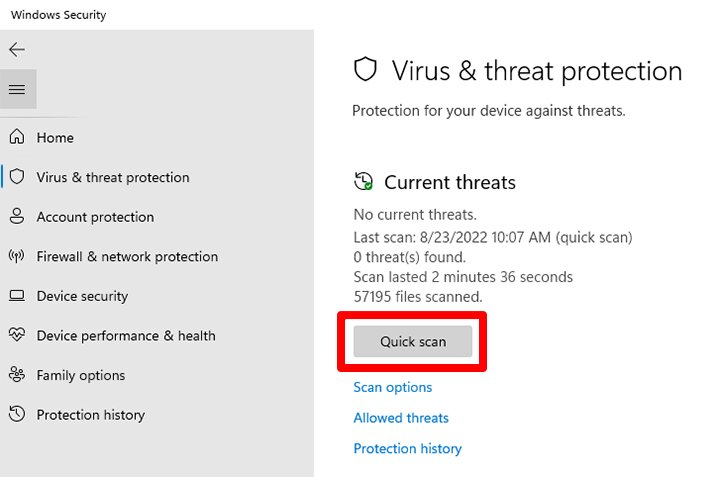 press check now to scan