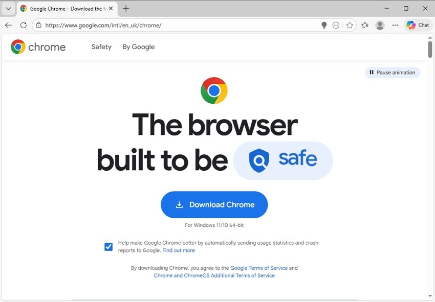 download chrome from other browser