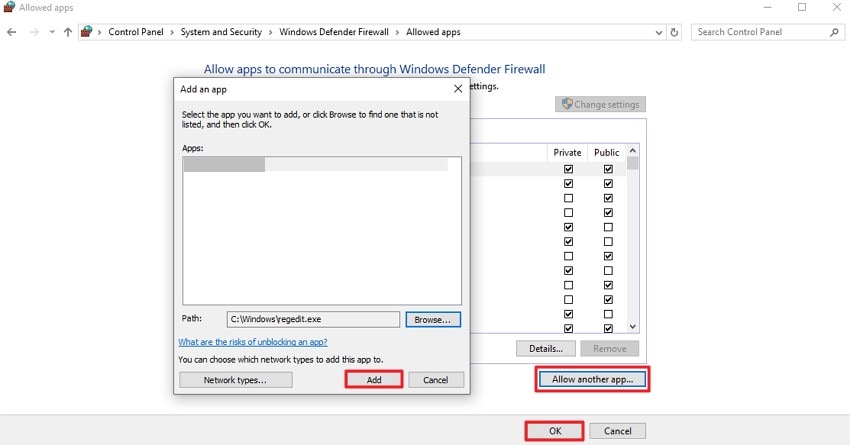 allow program and hit ok