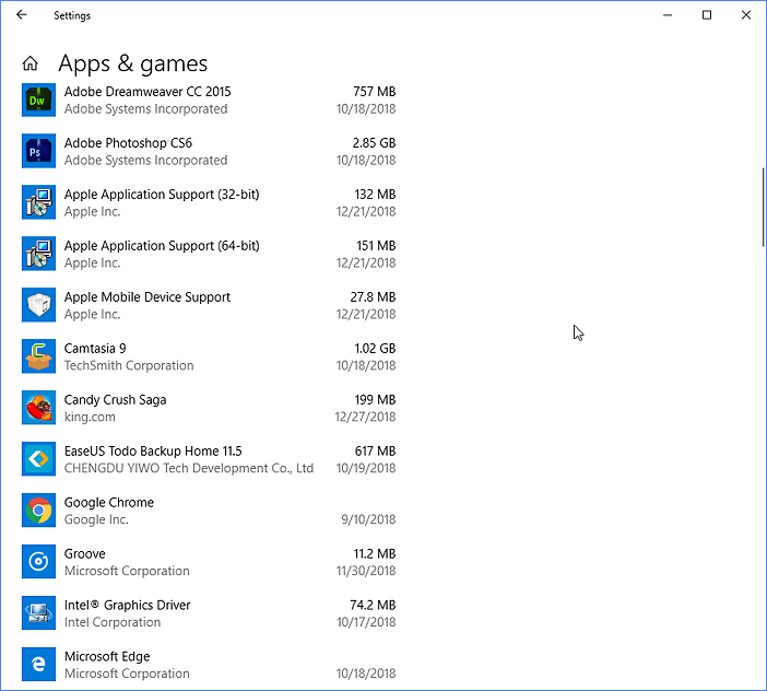 remove files to clean up disk space