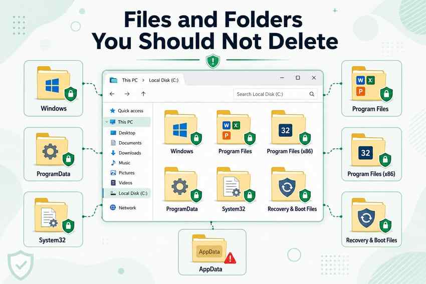 protect important windows system folders