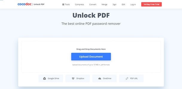 cocodoc unlock pdf