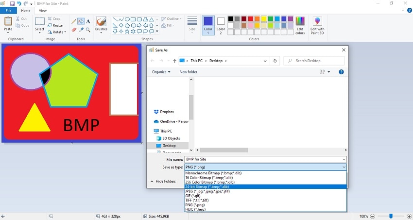 compressing bmp oflline method