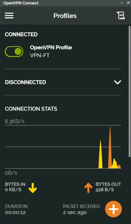 connect the client to the vpn