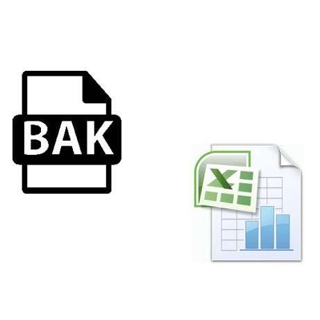 Converter arquivos Bak para Excel - Todos os métodos