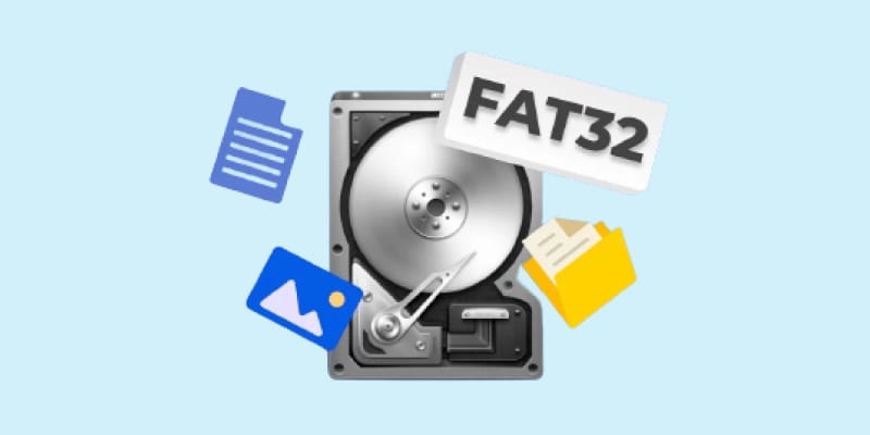 convert raw to fat32 file stystem