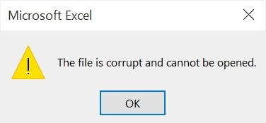 a corrupted file