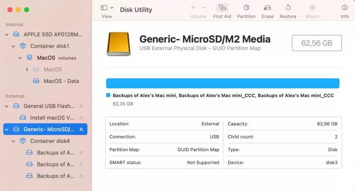 sd card recovery with disk utility on mac