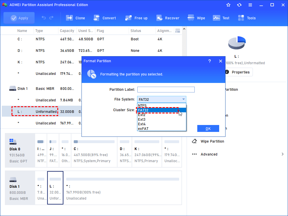 prévisualisation et récupération de fichiers à partir d'une carte sd