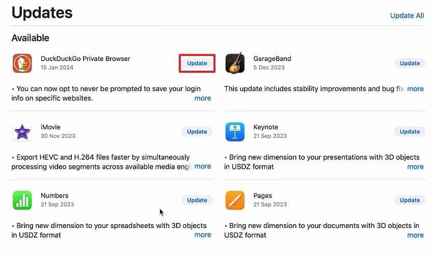 update a mac app that keeps crashing