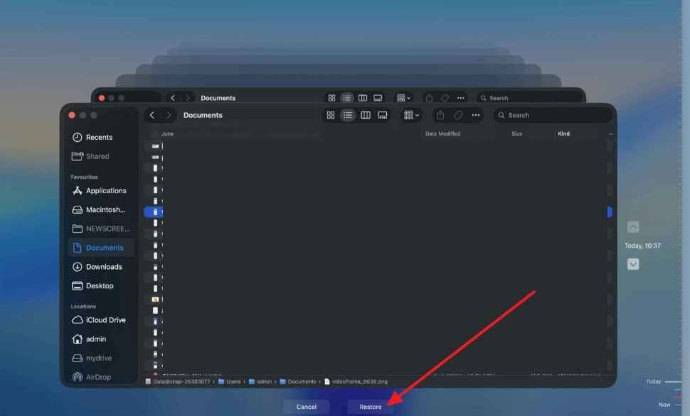 restore previous mac version 
