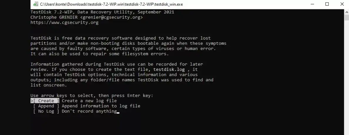 testdisk ntfs partition recovery tool