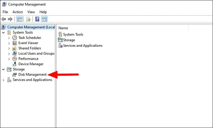select the windows partition format tool
