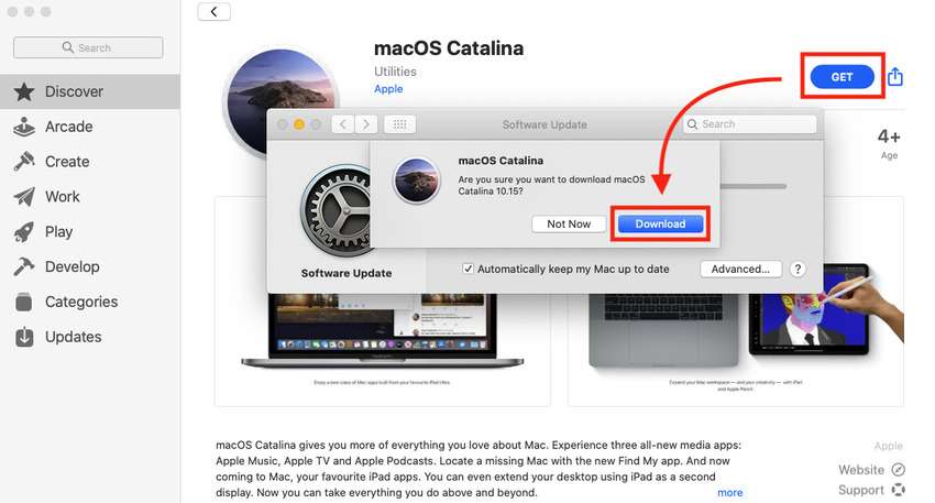 download a macos installation file