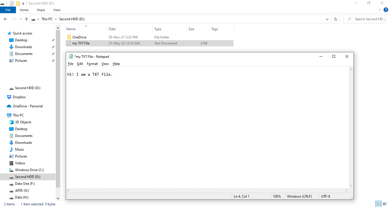 how to open txt file in cmd