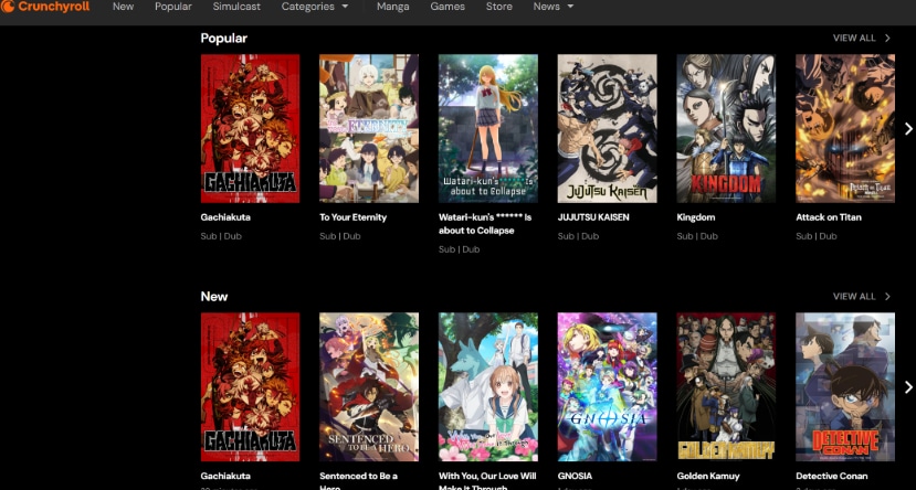 crunchyroll viewasian alternative