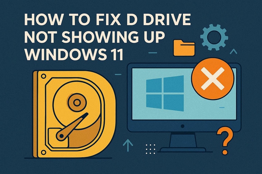 solutions for d drive missing issue