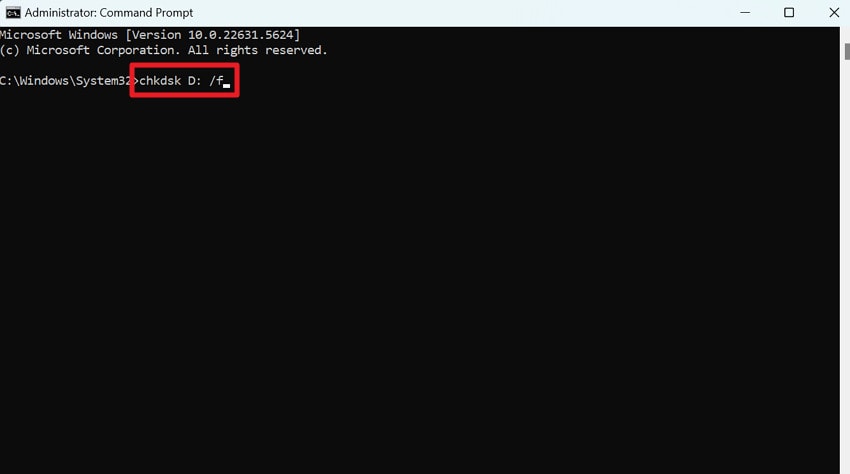 type and run command