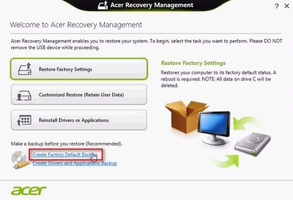 Ways You Can Make a D2D Recovery on Acer