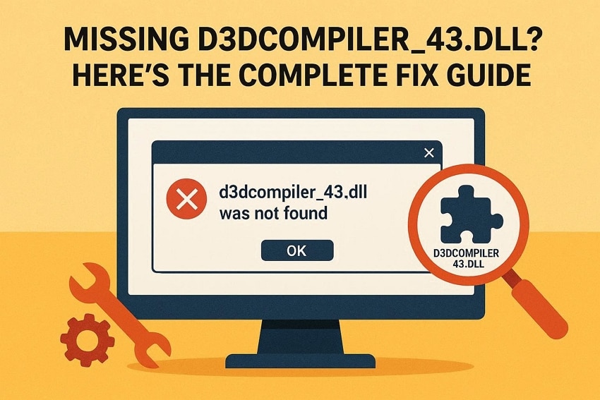 guide to fix d3dcompiler_43 dll not found issue