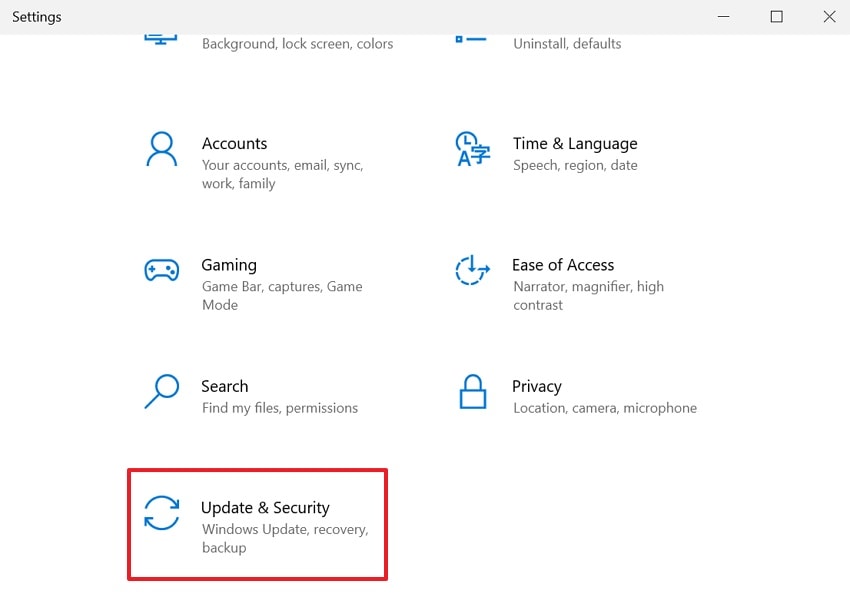 open update and security