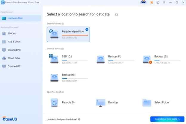 easeus data recovery tool