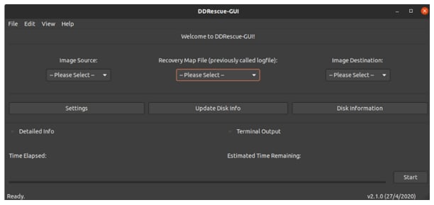 recover data from linux partitions with ddrescue