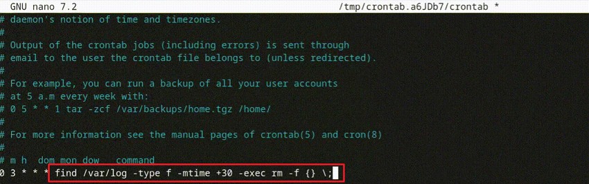 use -exec to delete files
