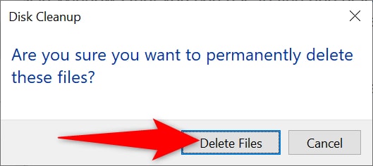 select delete files prompt