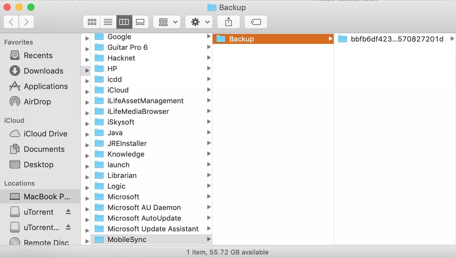 itunes-Backups auf dem Mac löschen