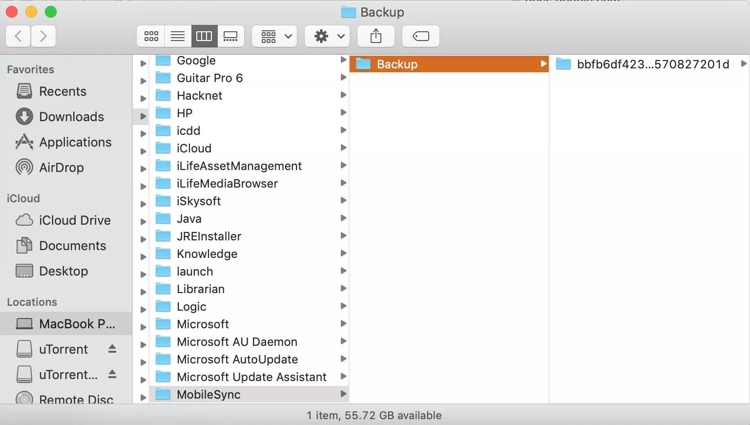 eliminare i backup di itunes su mac