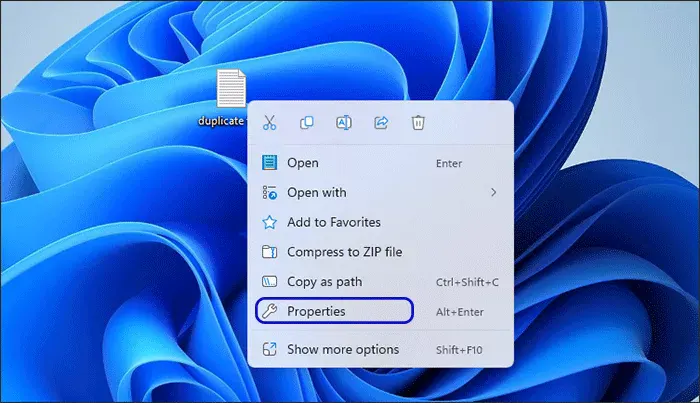 check properties of notepad file