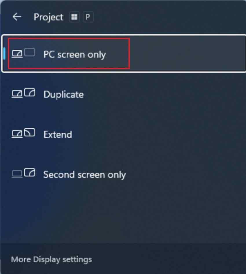 choose correct projection mode
