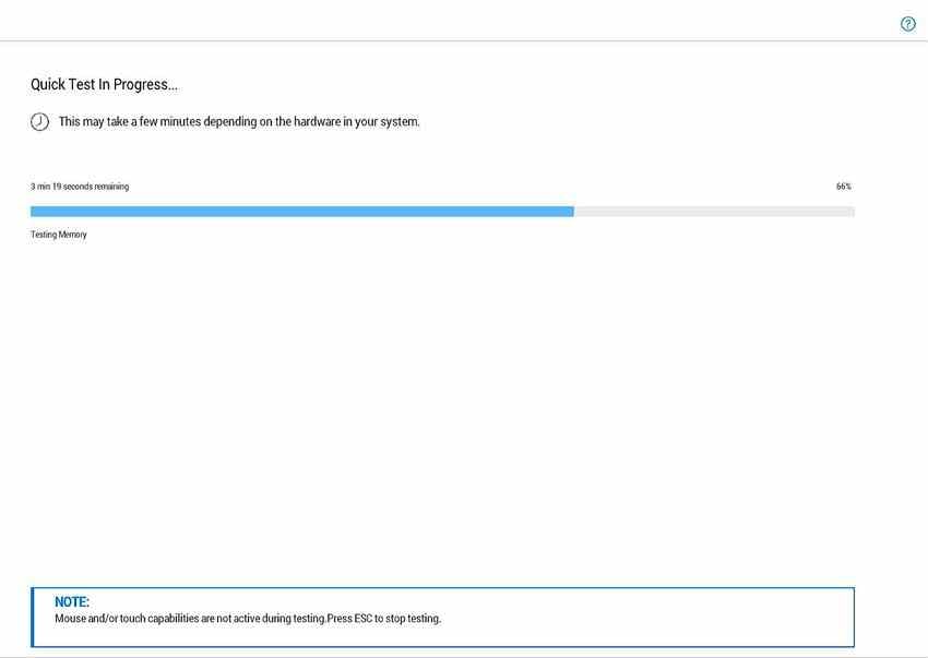 run dell quick diagnostic test