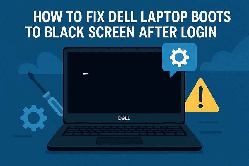 Dell Laptop Black Screen After Login? Fix It Safely