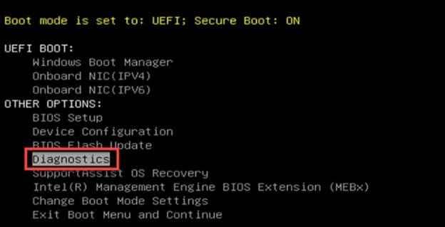 run pre boot diagnostics