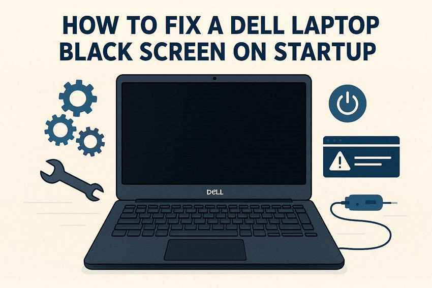 Dell Laptop Black Screen on Startup? Fix It Safely