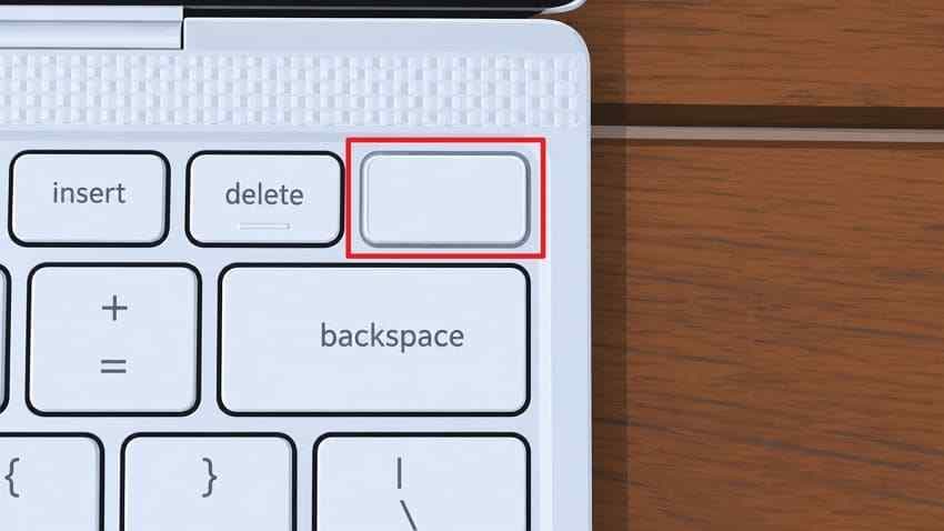 hold dell laptop power button