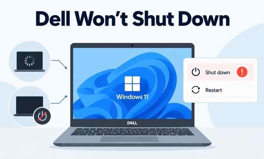 Dell Laptop Won't Shut Down: Causes and Fixes for Windows 11