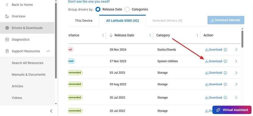 download dell bios firmware update