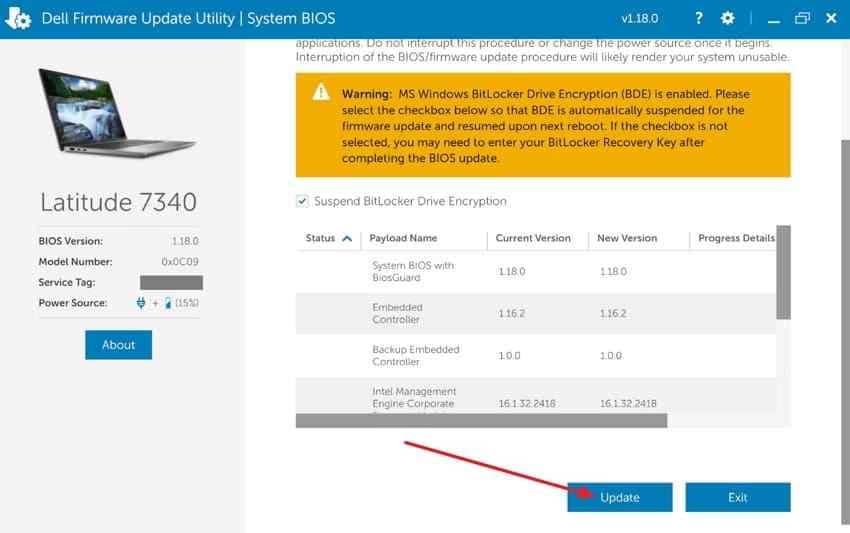 install dell system firmware update
