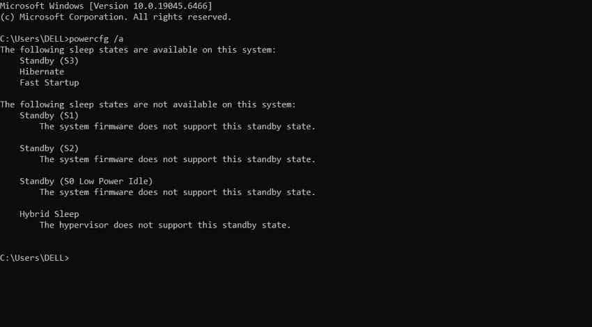 check supported windows power states