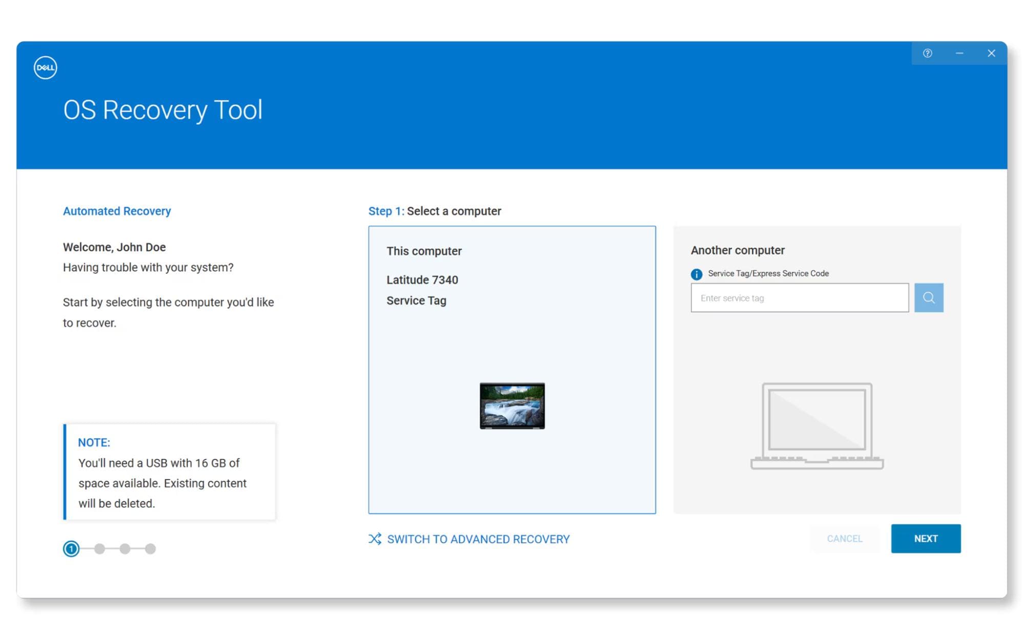 dell os recovery tool